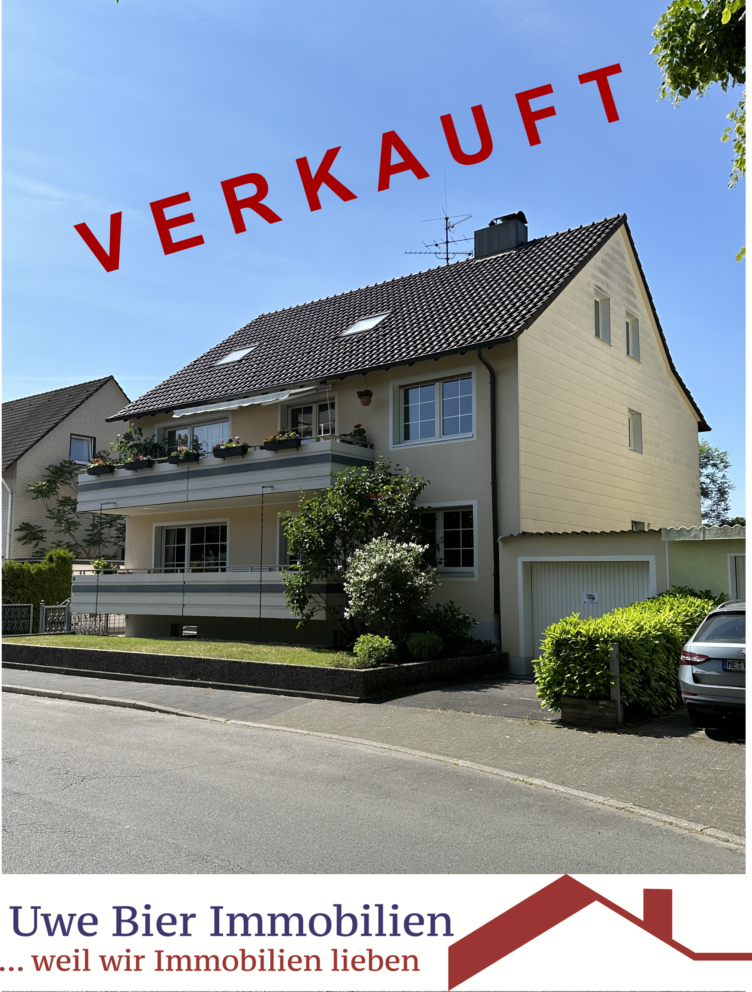 Dreifamilienhaus + Einfamilienhaus auf 1042 m² Grundstück in bester Lage von Hilden – Teilung möglich (VERKAUFT)